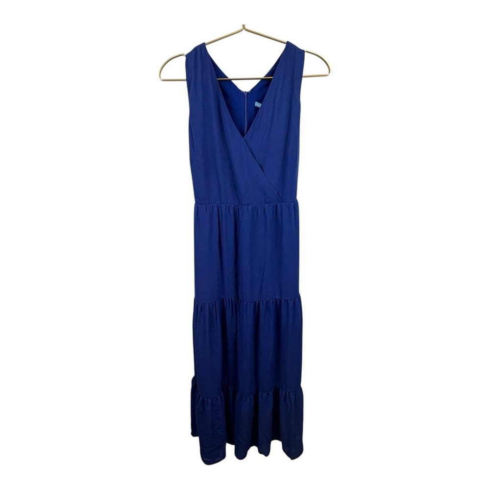 J. Mcglaughlin Tiered Blue Maxi Dress Size 2